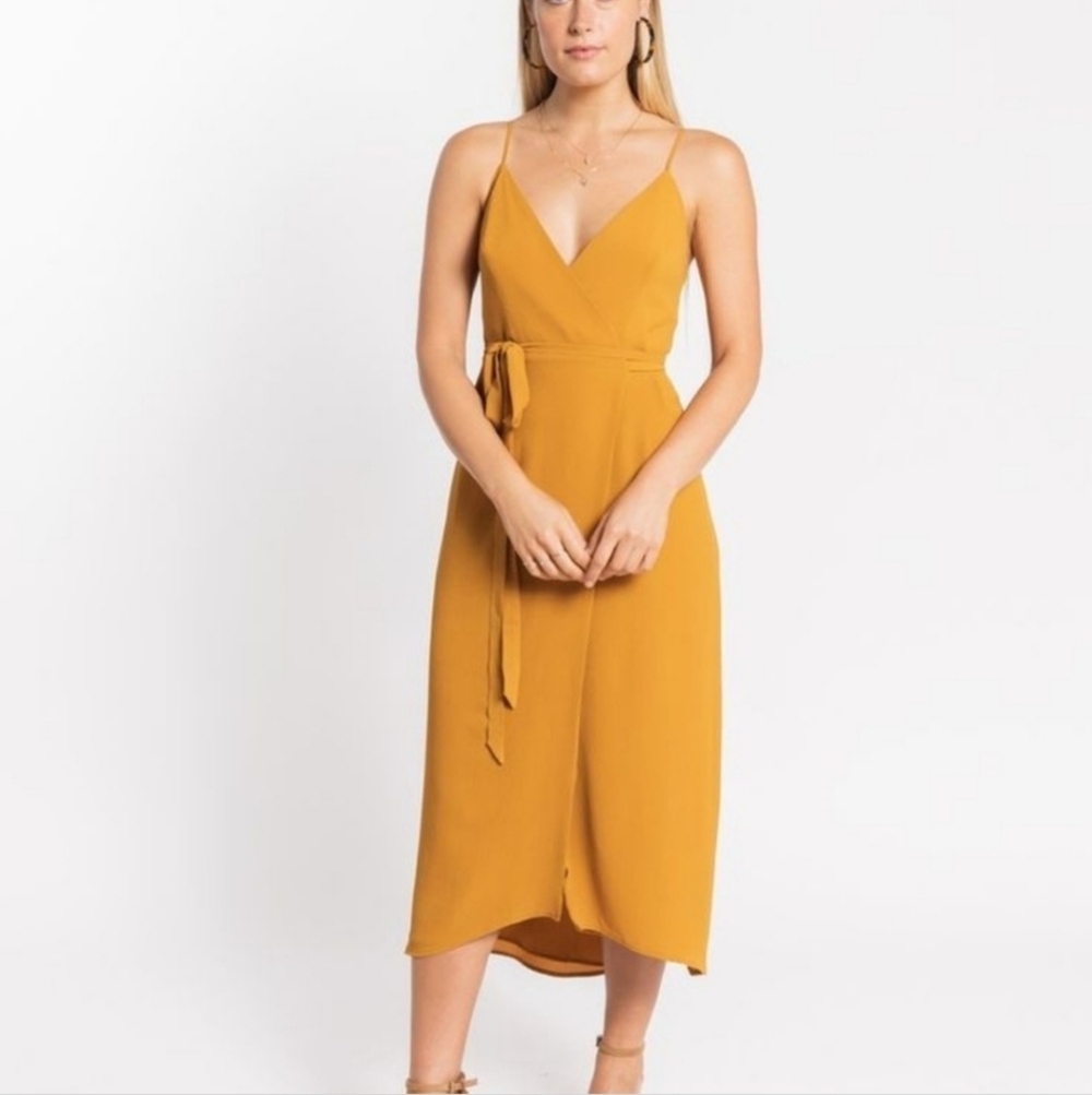 PARK & FIFTH BERKELEY MUSTARD DRESS RETAIL $195.00 SIZE SMALL